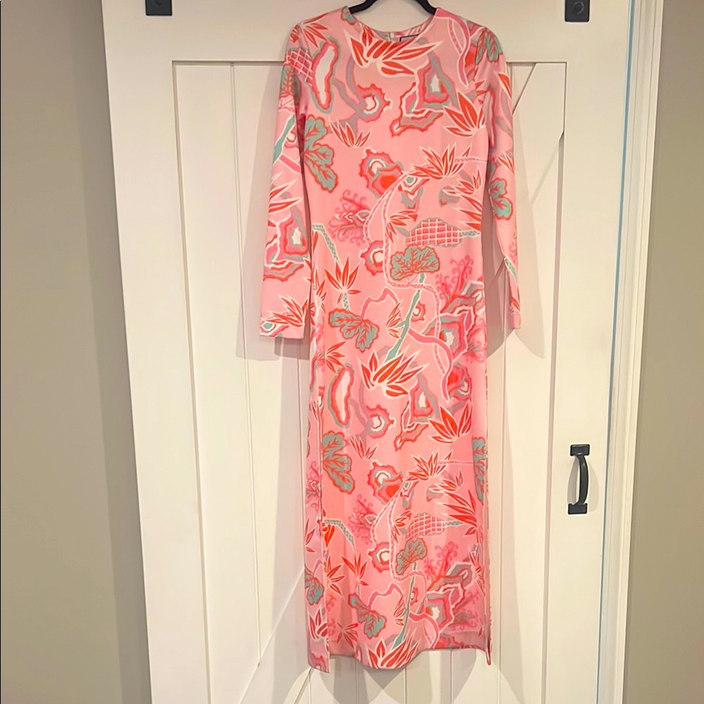Pink Floral Long Sleeve Dress - NWT